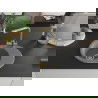 Mexen Kevin granieten spoelbak 1-komorige met afdruiprek en keukenmengkraan Duero, grijs - 6517-71-671600-50