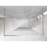 Mexen Kioto ścianka prysznicowa wolnostojąca 130 x 200 cm, ombre biała 8 mm, nikiel szczotkowany - 800-130-002-97-86