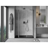 Mexen Mist drzwi prysznicowe uchylne 135 cm, transparent, gun metal - 8A4-135-001-95-00