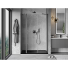 Mexen Mist drzwi prysznicowe uchylne 160 cm, transparent, gun metal - 8A4-160-001-95-00