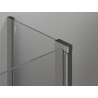 Mexen Mist drzwi prysznicowe uchylne 160 cm, transparent, gun metal - 8A4-160-001-95-00
