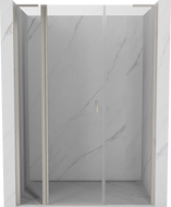 Mexen Mist L drzwi prysznicowe uchylne 145 cm, transparent, nikiel szczotkowany - 8A4L-145-001-97-00