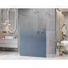 Mexen Kioto panel de ducha independiente 150 x 200 cm, ombre azul 8 mm, cromo - 800-150-002-01-46