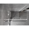 Mexen Mist T kabina prysznicowa uchylna 85 x 110 cm, transparent, biała - 8A4T-085-110-20-00