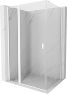 Mexen Mist T kabina prysznicowa uchylna 100 x 120 cm, transparent, biała - 8A4T-100-120-20-00