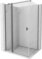 Mexen Mist T kabina prysznicowa uchylna 110 x 95 cm, transparent, gun gray szczotkowany - 8A4T-110-095-66-00