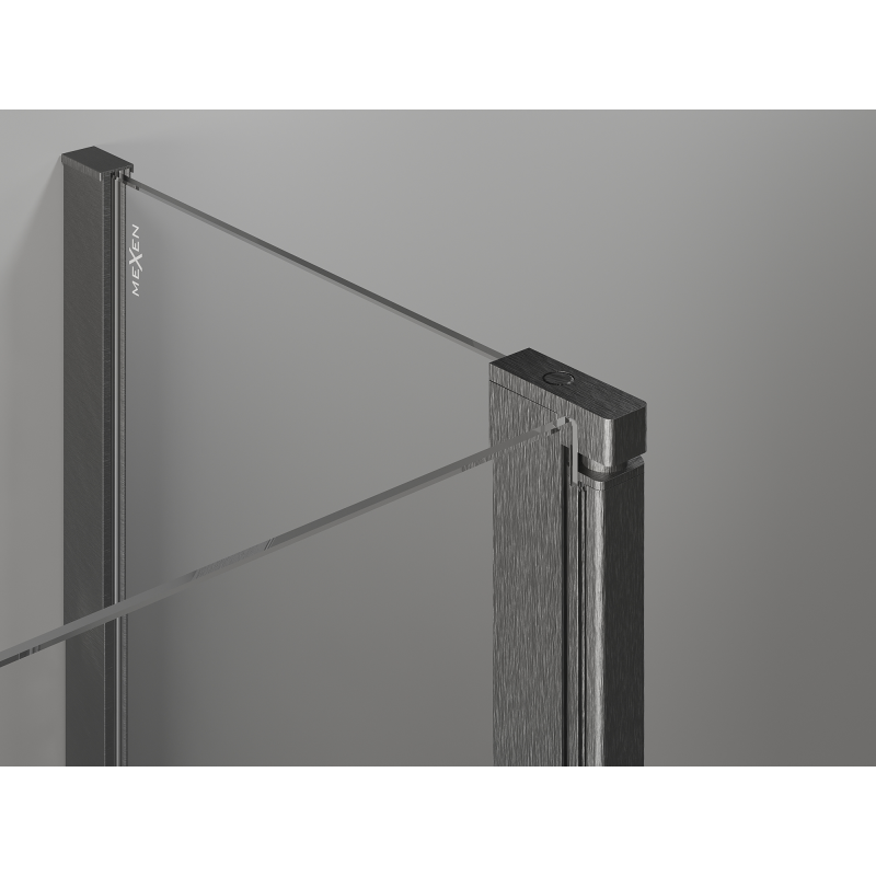 Mexen Mist T kabina prysznicowa uchylna 75 x 100 cm, transparent, gun gray szczotkowany - 8A4T-075-100-66-00