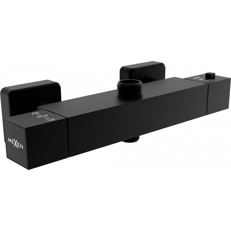 Mexen Cube miscelatore termostatico per doccia, nero - 77250-70