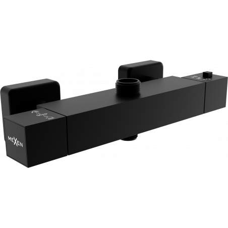 Mexen Cube miscelatore termostatico per doccia, nero - 77250-70