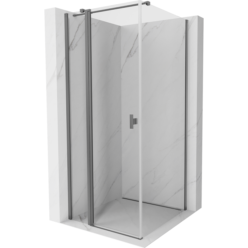 Mexen Mist T kabina prysznicowa uchylna 90 x 90 cm, transparent, gun metal - 8A4T-090-090-95-00