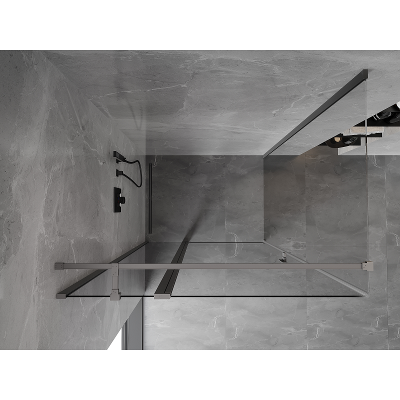 Mexen Mist T kabina prysznicowa uchylna 90 x 100 cm, transparent, gun metal - 8A4T-090-100-95-00