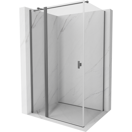 Mexen Mist T kabina prysznicowa uchylna 90 x 110 cm, transparent, gun metal - 8A4T-090-110-95-00