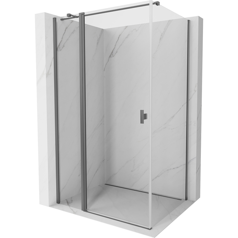 Mexen Mist T kabina prysznicowa uchylna 110 x 120 cm, transparent, gun metal - 8A4T-110-120-95-00