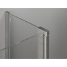 Mexen Mist T kabina prysznicowa uchylna 90 x 75 cm, transparent, nikiel szczotkowany - 8A4T-090-075-97-00