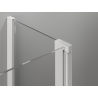 Mexen Mist Duo kabina prysznicowa uchylna 110 x 95 cm, transparent, biała - 8A4-110-095-20-00