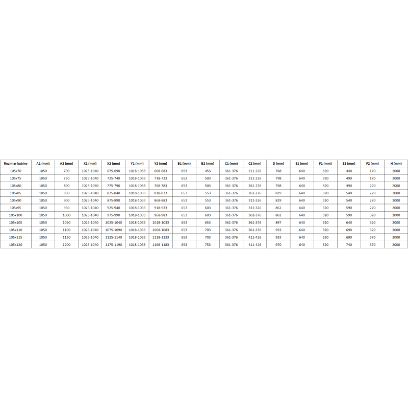 Mexen Mist Duo kabina prysznicowa uchylna 105 x 100 cm, transparent, biała - 8A4-105-100-20-00