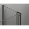 Mexen Mist Duo kabina prysznicowa uchylna 110 x 95 cm, transparent, gun gray szczotkowany - 8A4-110-095-66-00