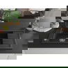 Mexen Elias Granitspüle 1-Becken mit Abtropffläche und Küchenarmatur Duero, Schwarz/Silber Metallic - 6511-73-671600-70