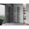 Mexen Mist Duo kabina prysznicowa uchylna 90 x 90 cm, transparent, gun metal - 8A4-090-090-95-00