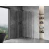Mexen Mist Duo kabina prysznicowa uchylna 90 x 90 cm, transparent, gun metal - 8A4-090-090-95-00