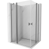 Mexen Mist Duo kabina prysznicowa uchylna 115 x 105 cm, transparent, gun metal - 8A4-115-105-95-00