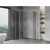 Mexen Mist Duo kabina prysznicowa uchylna 115 x 100 cm, transparent, nikiel szczotkowany - 8A4-115-100-97-00