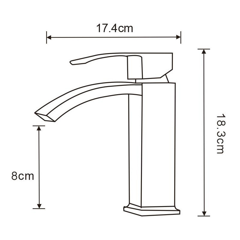 Mexen Libra bateria umywalkowa, złota - 745100-50