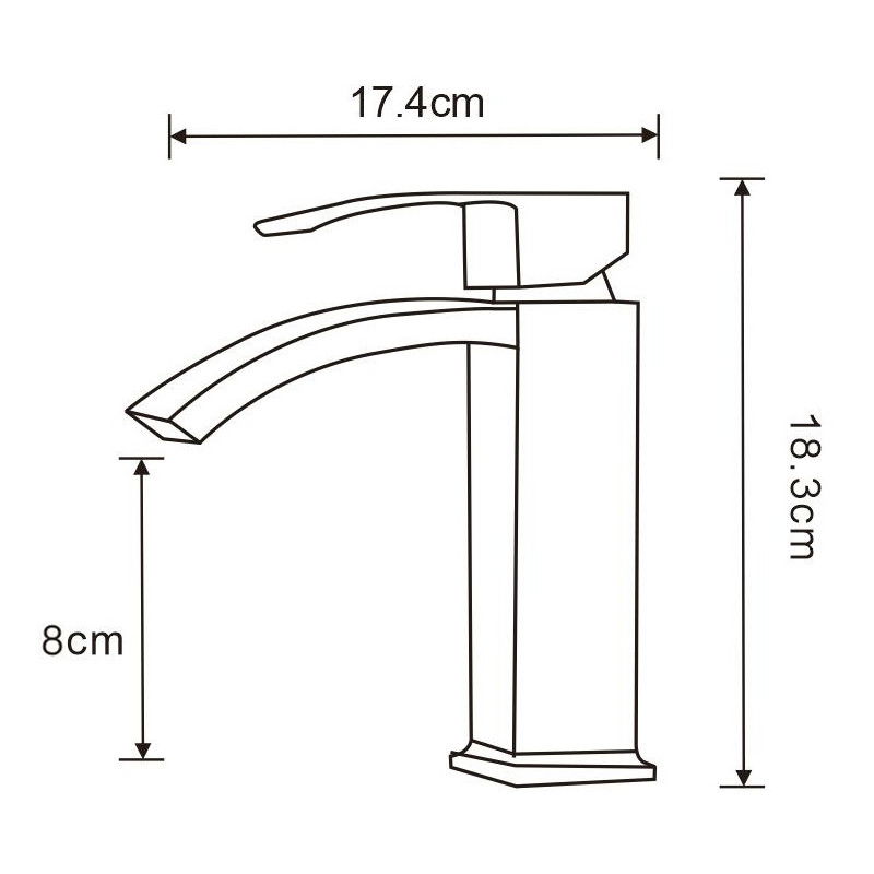 Mexen Libra robinet de lavabo, doré - 745100-50