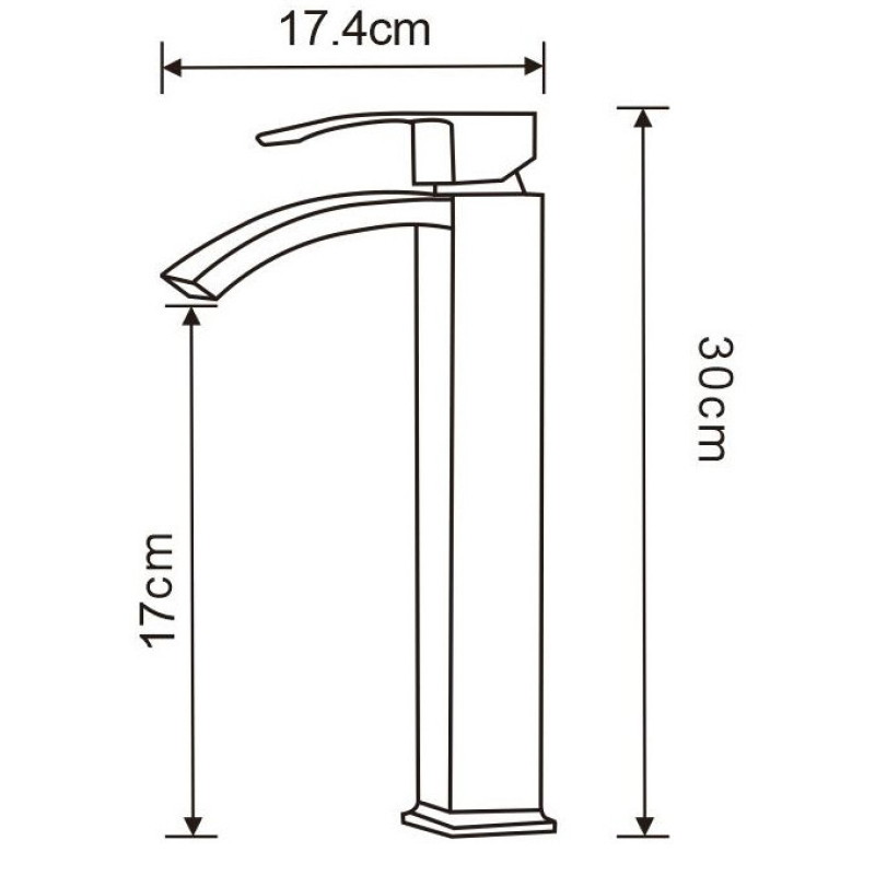 Mexen Libra high washbasin faucet, gold - 745110-50