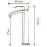 Mexen Libra high washbasin faucet, gold - 745110-50