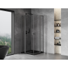Mexen Mist L Duo kabina prysznicowa uchylna 90 x 90 cm, transparent, gun metal - 8A4L-090-090-95-00