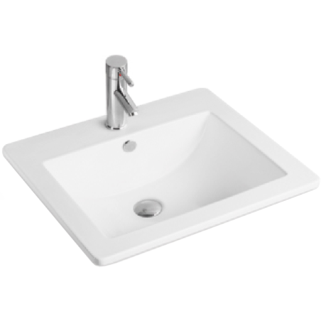 Mexen Lora countertop washbasin 53 x 46 cm, white - 25365300