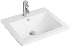 Mexen Lora umywalka wpuszczana w blat 53 x 46 cm, biała - 25365300