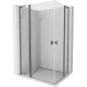 Mexen Mist L Duo kabina prysznicowa uchylna 120 x 105 cm, transparent, gun metal - 8A4L-120-105-95-00