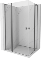 Mexen Mist L Duo kabina prysznicowa uchylna 120 x 105 cm, transparent, gun metal - 8A4L-120-105-95-00