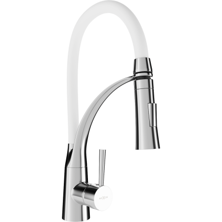 Mexen Aster keittiöhana, kromi/valkoinen - 73450-02