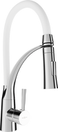 Mexen Aster kitchen faucet, chrome/white - 73450-02
