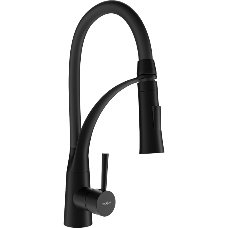 Mexen Aster miscelatore da cucina, nero - 73450-70