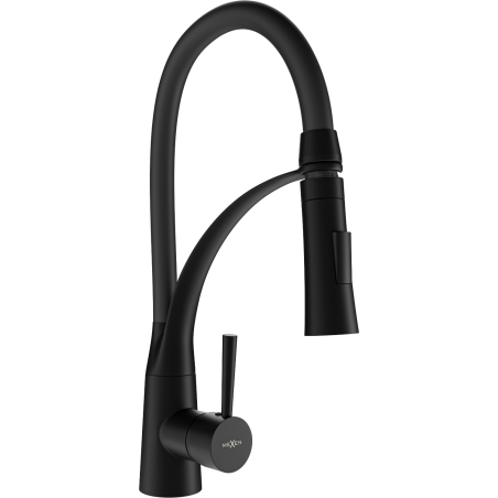 Mexen Aster grifo de cocina, negro - 73450-70
