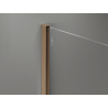 Mexen Kioto ścianka prysznicowa Walk-in 60 x 200 cm, transparent 8 mm, brąz szczotkowany - 800-060-101-33-00