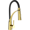 Mexen Aster rubinetto da cucina, oro/nero - 73450-57
