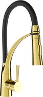Mexen Aster keukenmengkraan, goud/zwart - 73450-57