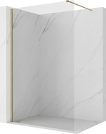 Mexen Kioto ścianka prysznicowa Walk-in 70 x 200 cm, transparent 8 mm, champagne - 800-070-101-35-00