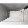 Mexen Kioto ścianka prysznicowa Walk-in 155 x 200 cm, transparent 8 mm, champagne - 800-155-101-35-00