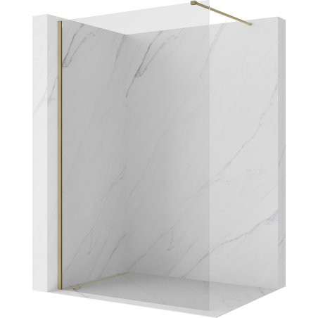 Mexen Kioto ścianka prysznicowa Walk-in 155 x 200 cm, transparent 8 mm, champagne - 800-155-101-35-00