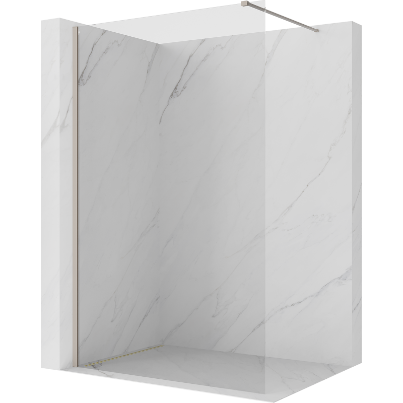 Mexen Kioto ścianka prysznicowa Walk-in 155 x 200 cm, transparent 8 mm, kaszmir - 800-155-101-41-00