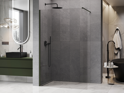 Mexen Kioto ścianka prysznicowa Walk-in 150 x 200 cm, transparent 8 mm, ciemny zielony - 800-150-101-42-00