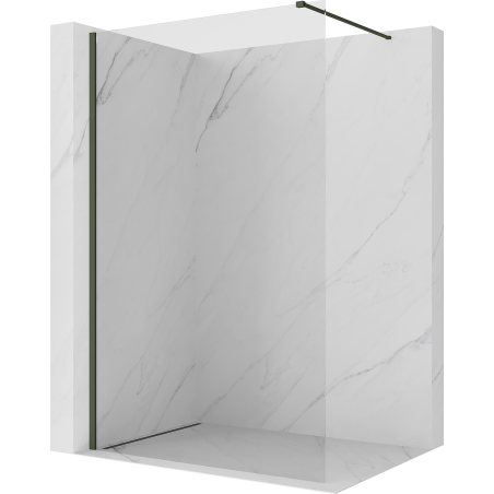 Mexen Kioto ścianka prysznicowa Walk-in 180 x 200 cm, transparent 8 mm, ciemny zielony - 800-180-101-42-00