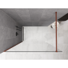 Mexen Kioto ścianka prysznicowa Walk-in 60 x 200 cm, transparent 8 mm, terra - 800-060-101-43-00