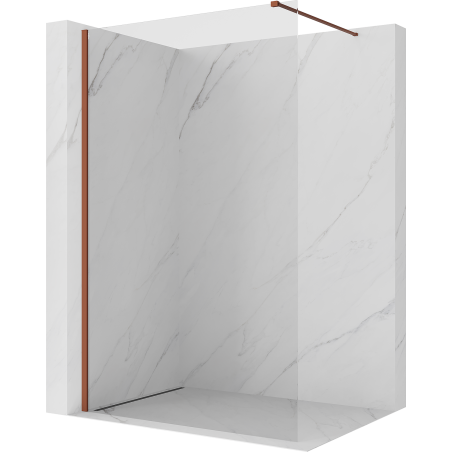 Mexen Kioto ścianka prysznicowa Walk-in 65 x 200 cm, transparent 8 mm, terra - 800-065-101-43-00